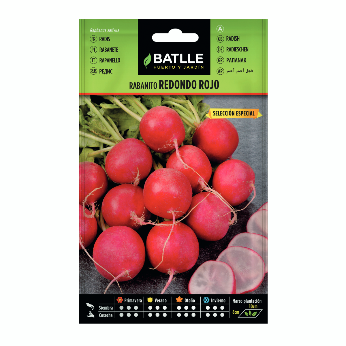 Graines de radis rond rouge sel. spécial Batlle