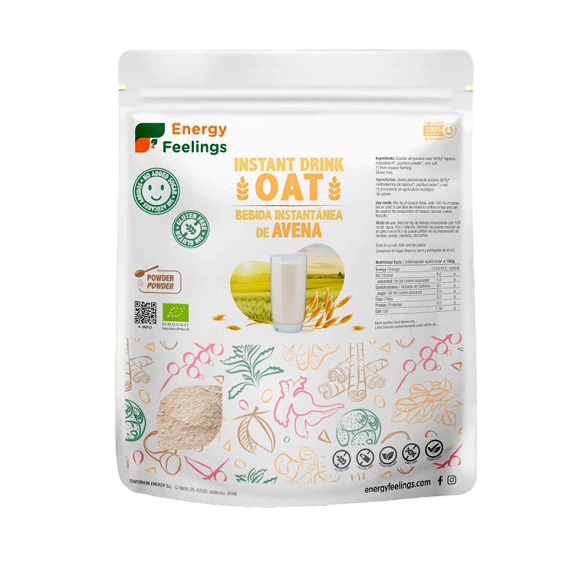 Instant haverdrank ECO Energy Feelings 1 kg