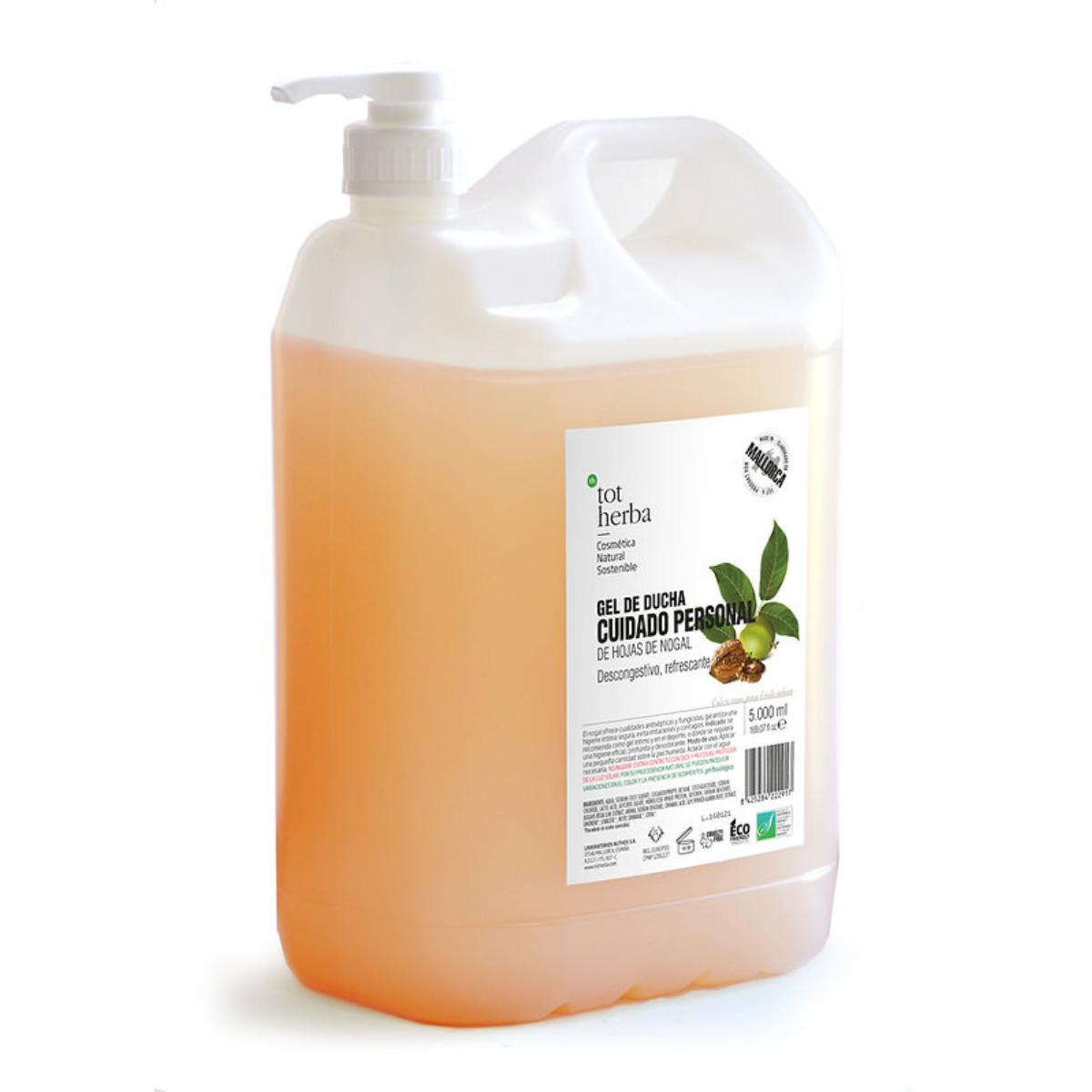 Gel ducha higiene personal hojas nogal 5 litros Tot Herba