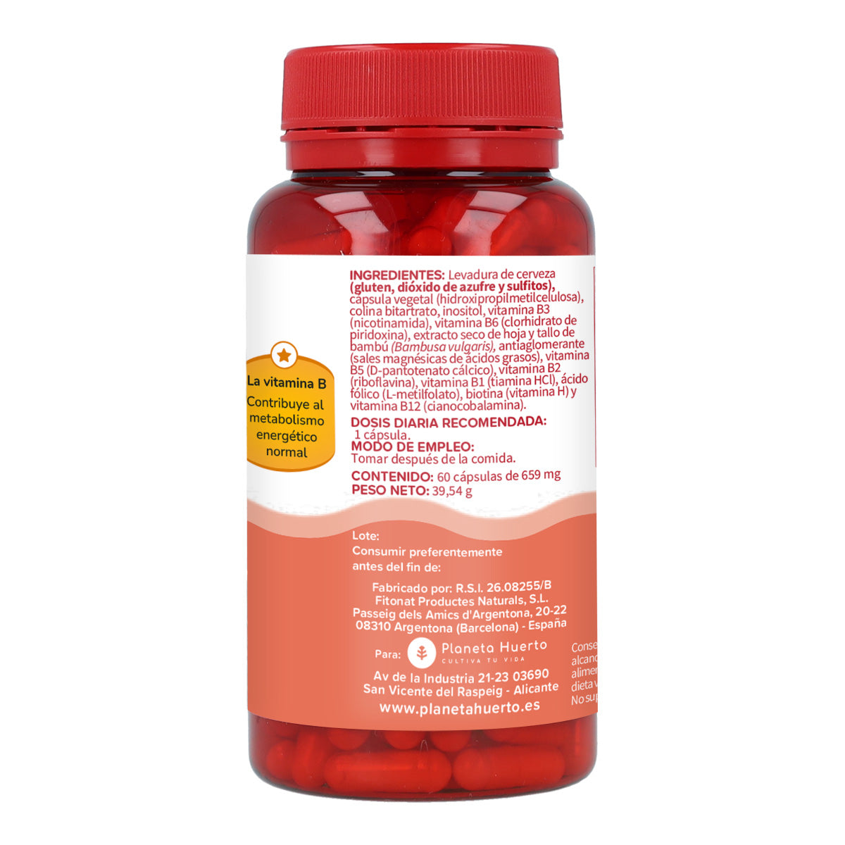 Vitamin B-Komplex Planeta Huerto 60 Kapseln