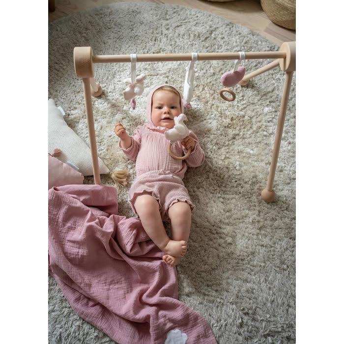 Jabadabado natural wood baby gym