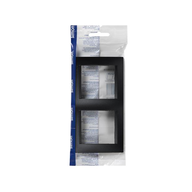 Simon 15 Rahmen 2 Elemente Graphit