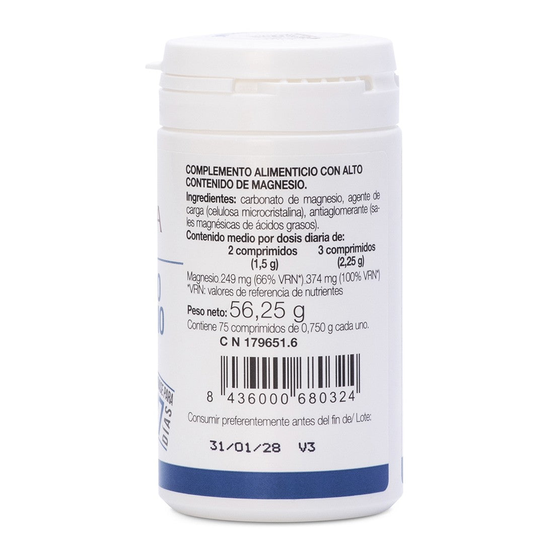 Carbonate de magnésium Ana Maria LaJusticia 75 comprimés