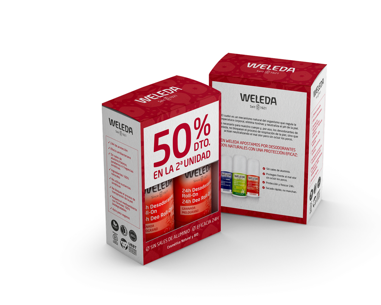 Duplo Deodorant Roll-on Granatapfel 50 ml Weleda