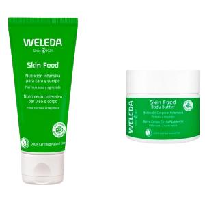 Confezione promozionale Skin Food Crema alle piante medicinali 75 ml + Skin Food Balsamo corpo alle piante medicinali Weleda 150 ml