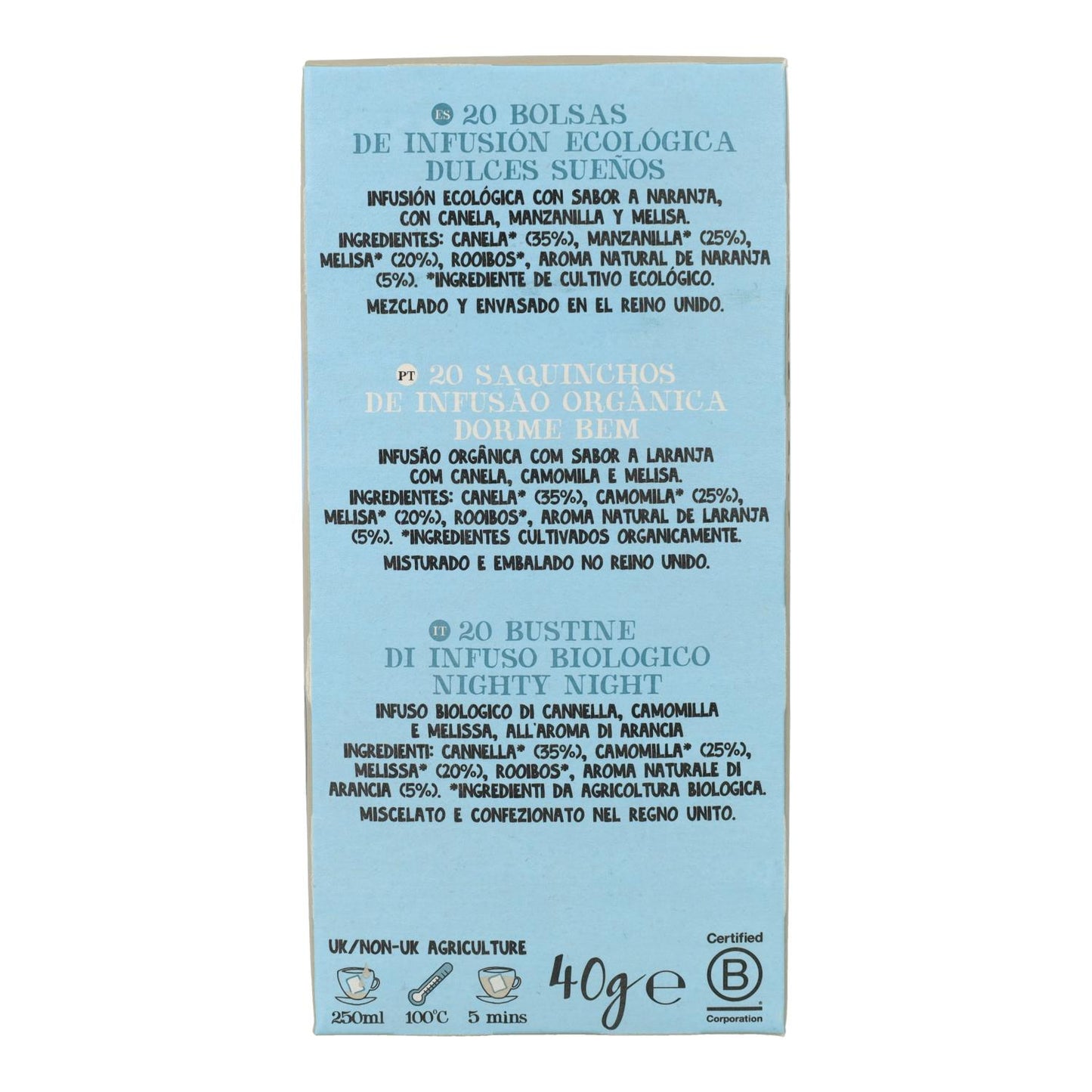 Infuso Little Dreamer Bio Cupper 20 bustine