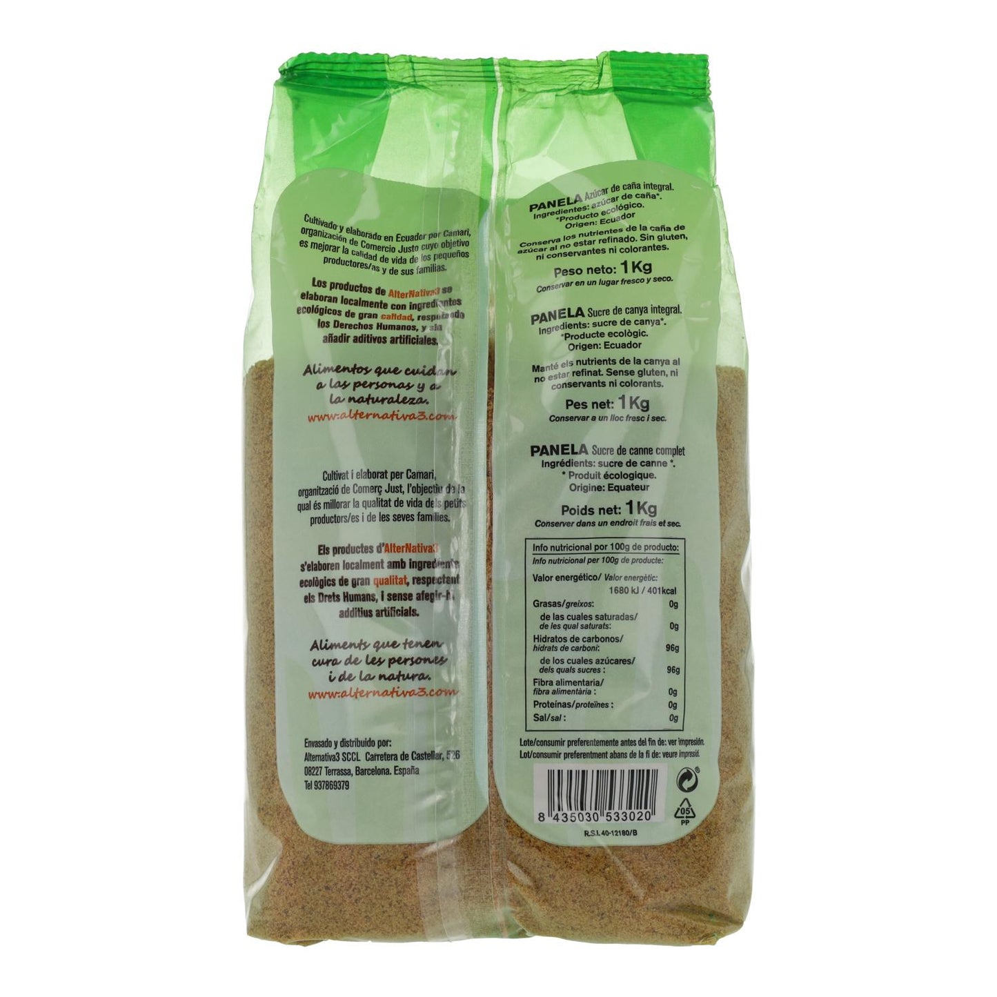Organic Panela Sugar, 1 kg