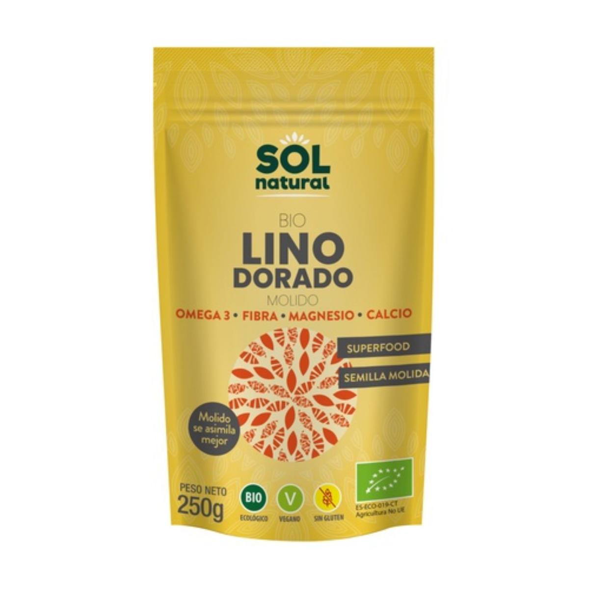 Graines de lin doré concassées Sol Natural 250 g