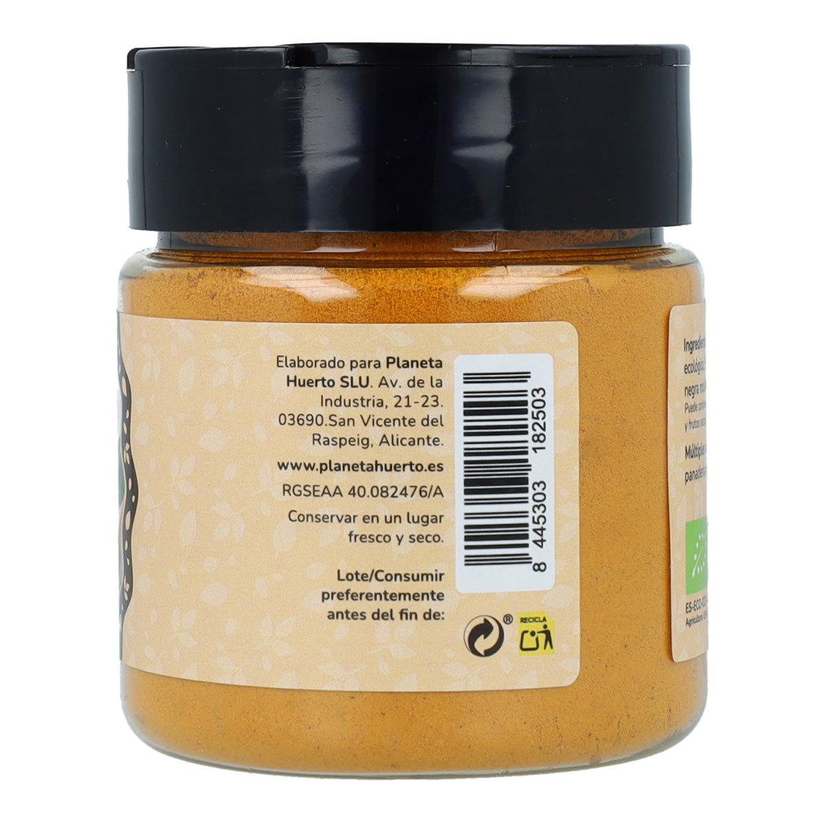 Cúrcuma + pimienta Bio ECO Planeta Huerto 100g