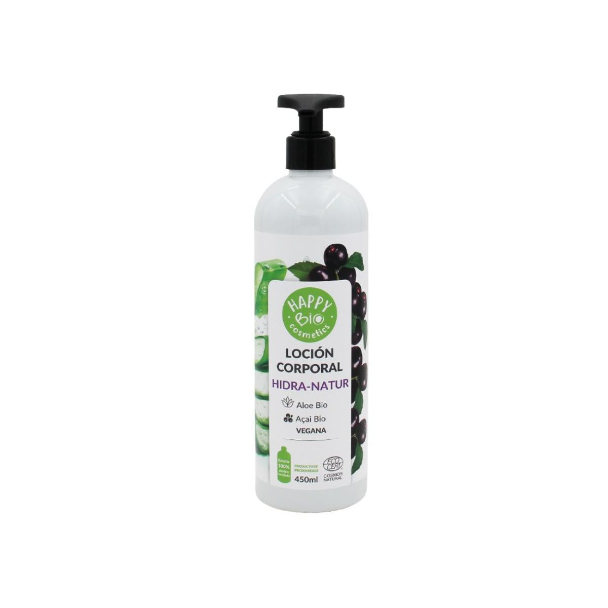 Hydraterende bodylotion Aloe & Açai HappyBio 450 ml