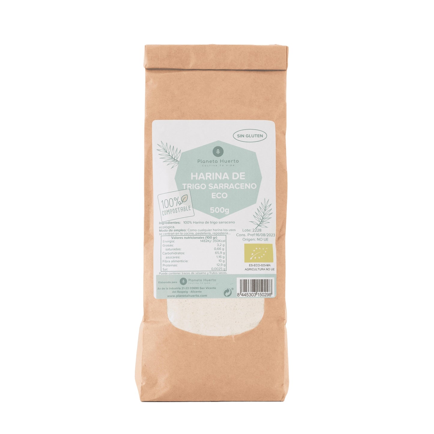 Gluten Free Buckwheat Flour ECO Planeta Huerto 1 kg
