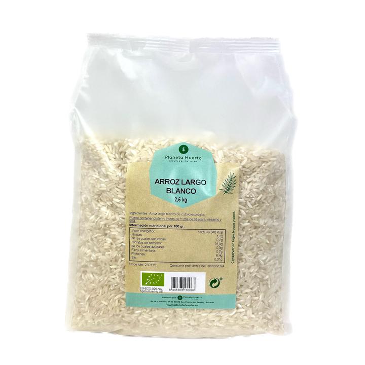 Riso lungo bianco ECO Planeta Huerto 2,5 kg