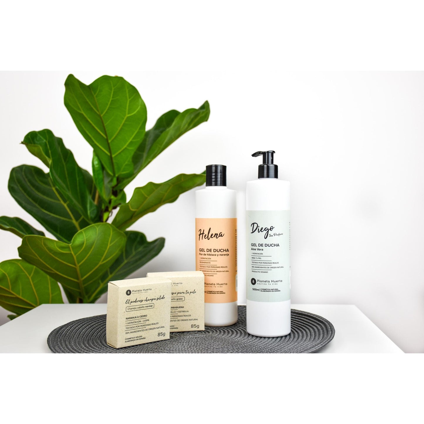 Gel doccia ai fiori di ibisco e arancia Planeta Huerto 500 ml