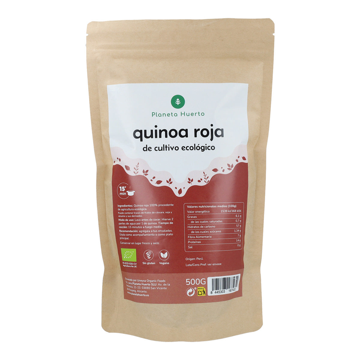 Röd quinoa ECO Planeta Huerto 500 g