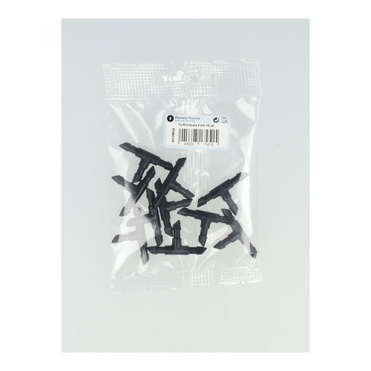 Planeta Huerto 4 mm microtubing tee 10 unità