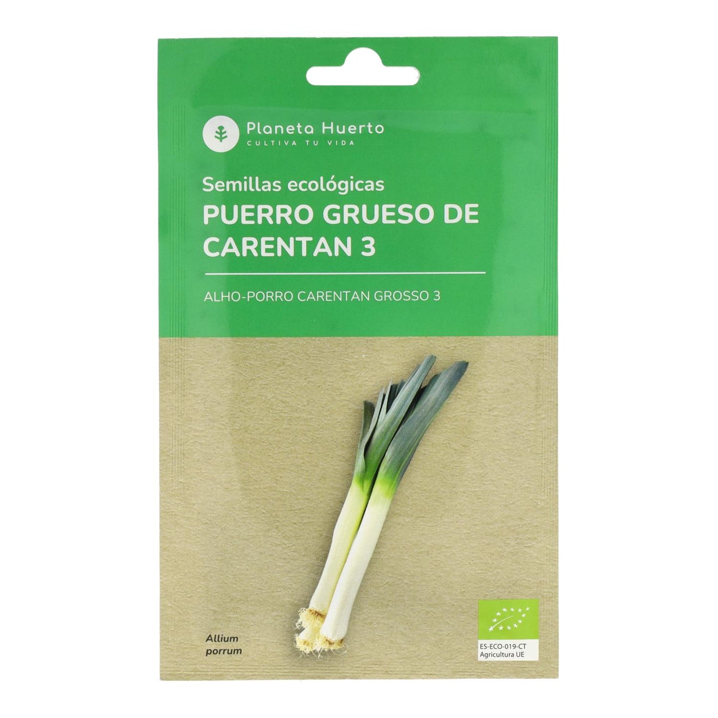 Bio-Samen von dickem Lauch aus Carentan Planeta Huerto