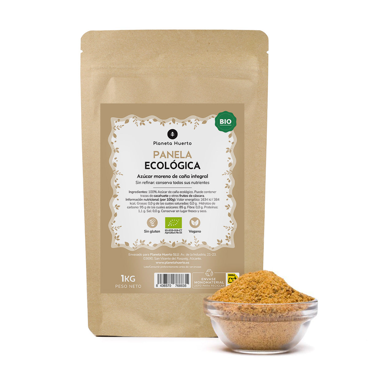 Panela Sugar ECO Planeta Huerto