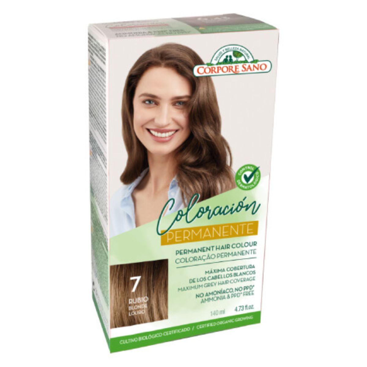 Trwała farba do włosów nr 7 blond Corpore Sano 140 ml