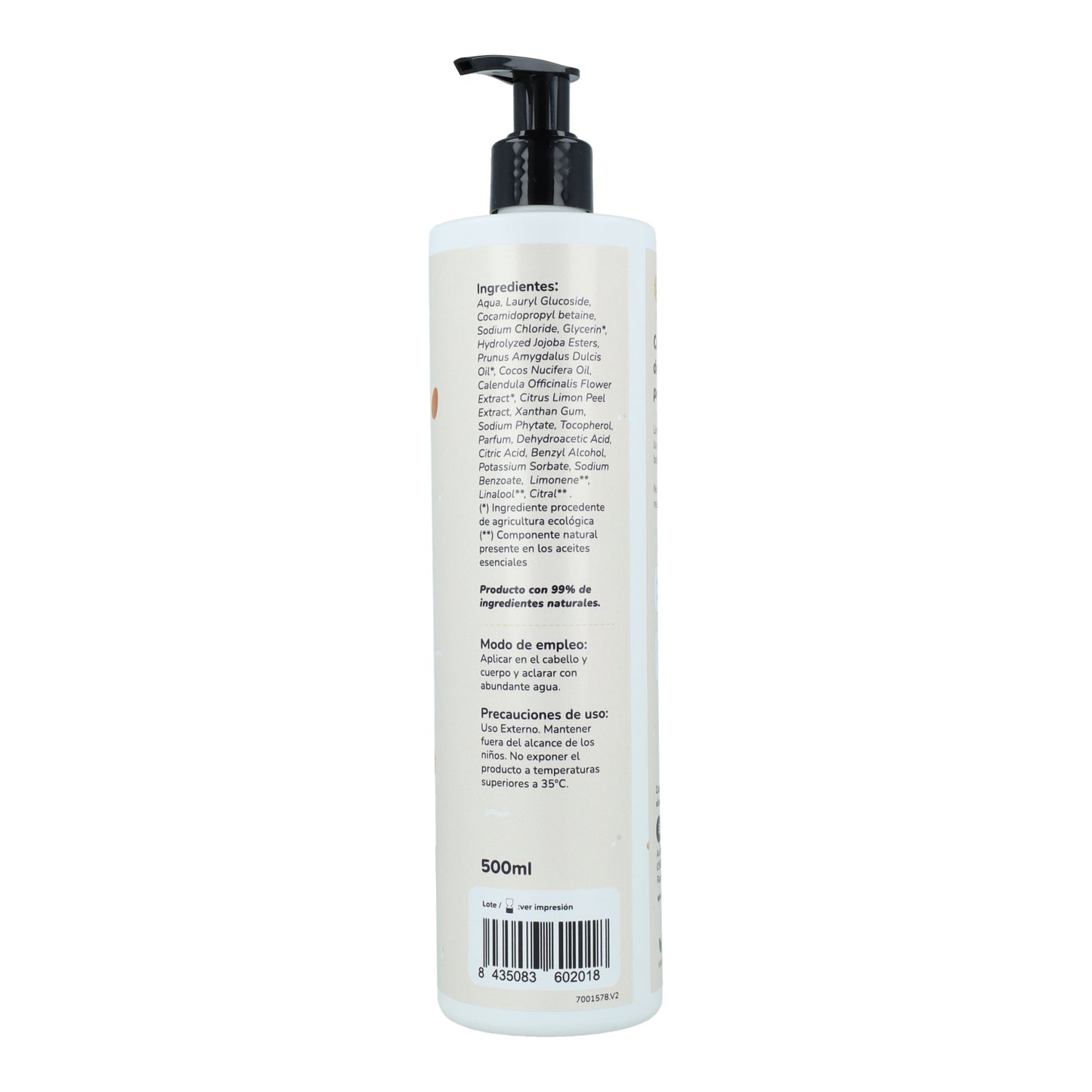 Calendula and Almond Baby Shampoo and Gel Planeta Huerto 500 ml