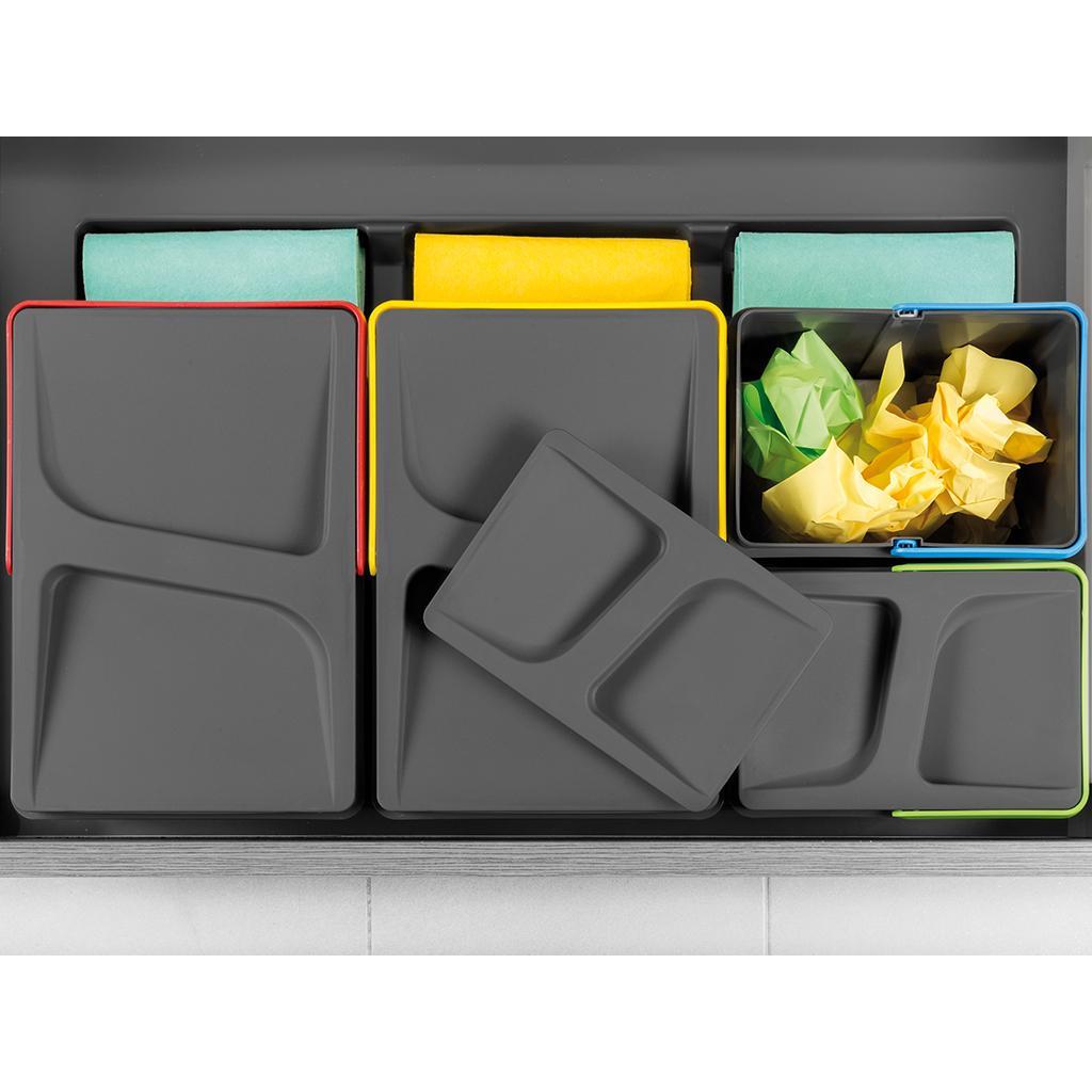 Emuca Bas för kökslådor, modul 900 mm, plast, antracitgrå Modul 90