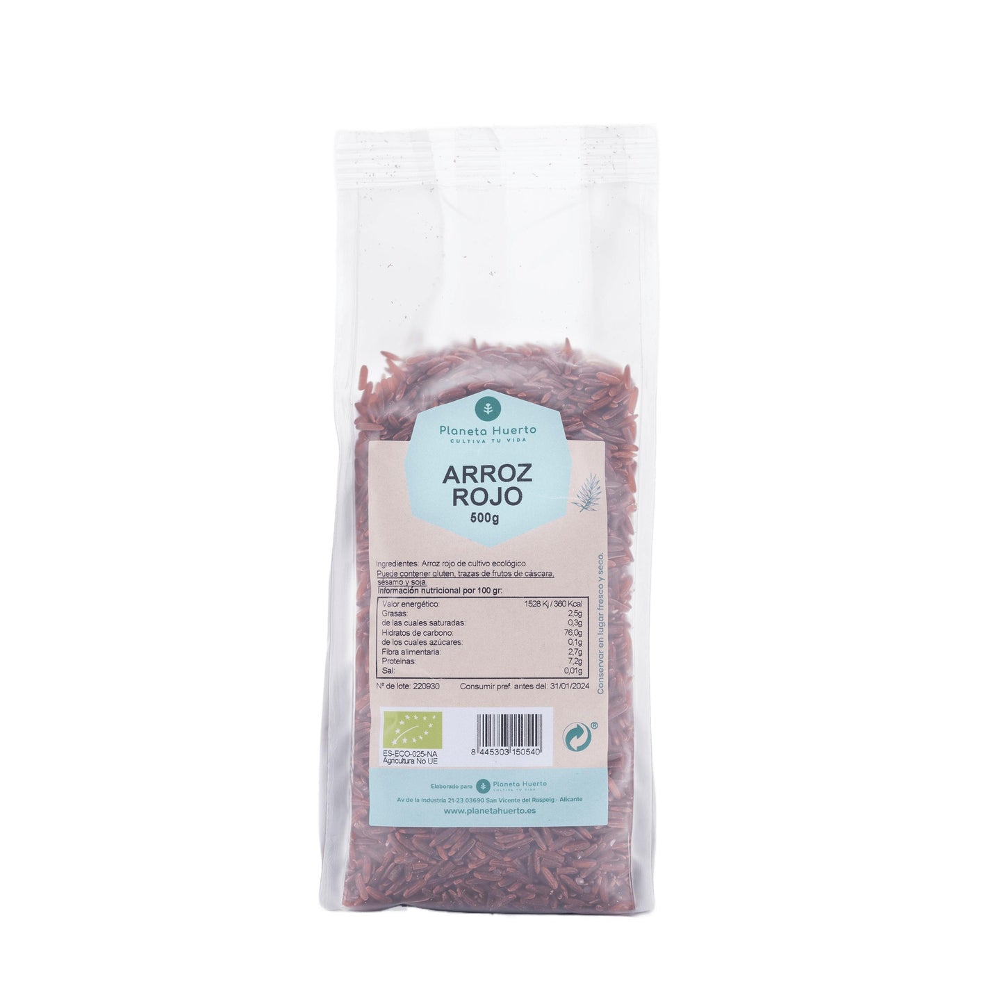 Riz rouge ECO Planeta Huerto 500 g
