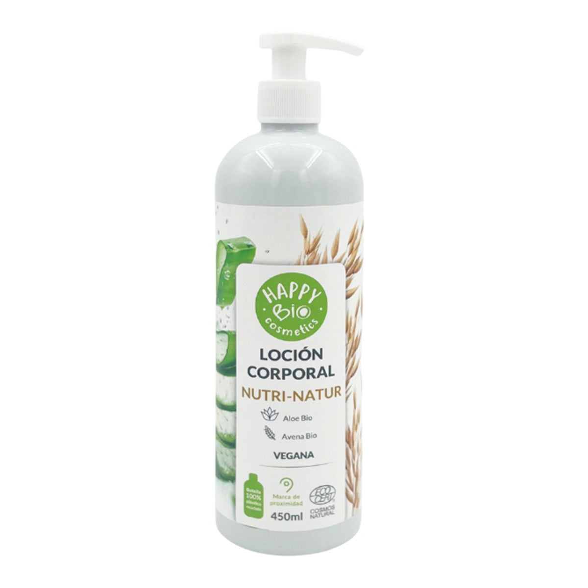 Körperlotion Nutri-Natur Aloe Vera und Bio-Hafer HappyBio 450 ml