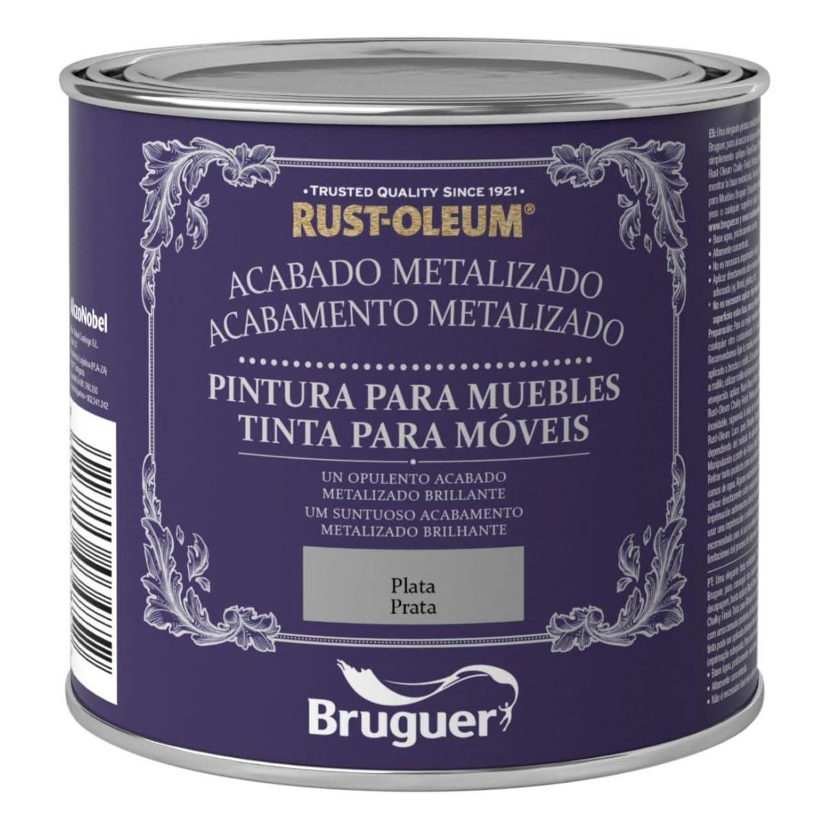 Farba metaliczna do mebli Xylazel Silver 500 ml