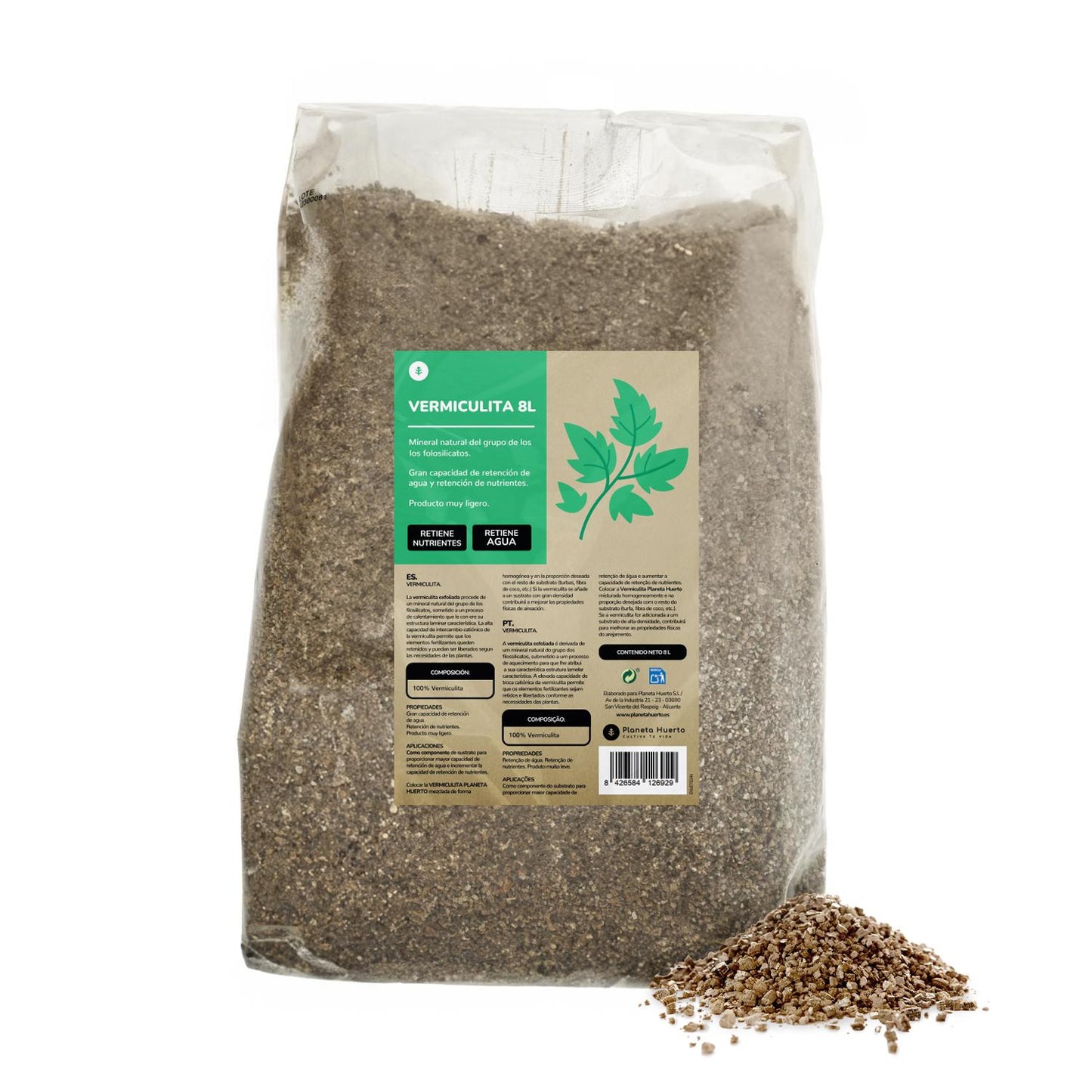 Vermiculite Planeta Huerto 8 Litres