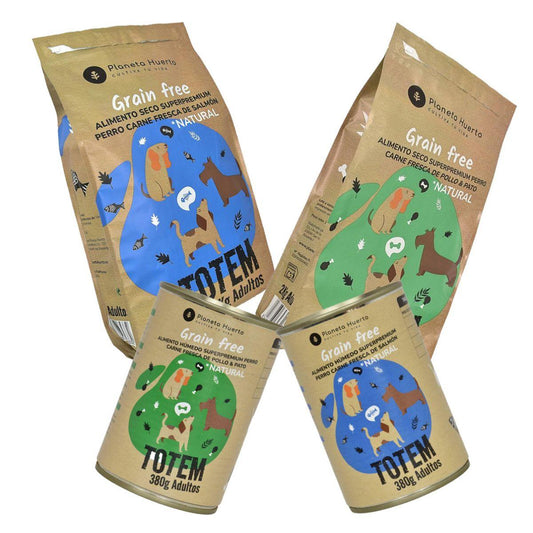 Pack Tasting Food 2Kg + nourriture humide pour chien Planeta Huerto 2X 380g