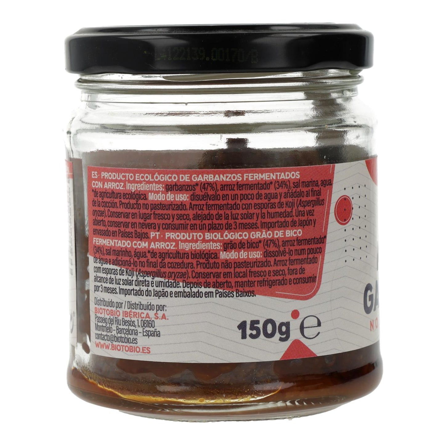 Miso de pois chiches non pasteurisé biologique La Finestra Sul Cielo 150g