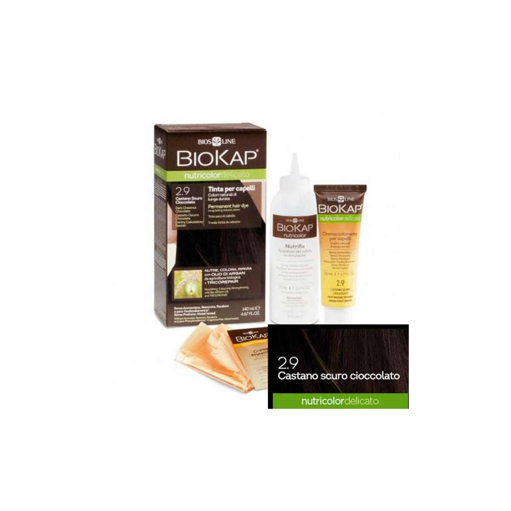 Tinte Castaño Oscuro Chocolate Delicato Dye 2.90 Biokap 140 ml