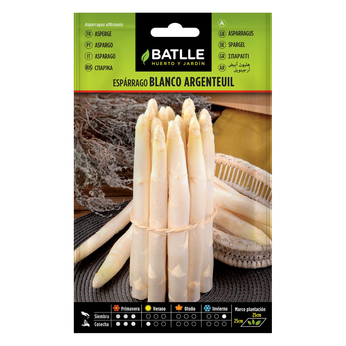 Graines d'asperges blanches Argenteuil Batlle