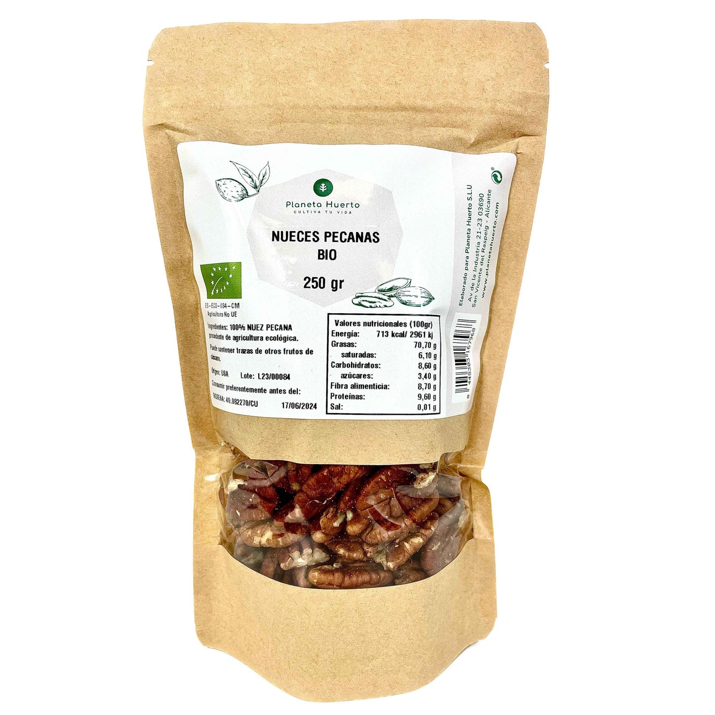 Pekannüsse ECO Planeta Huerto 250 g