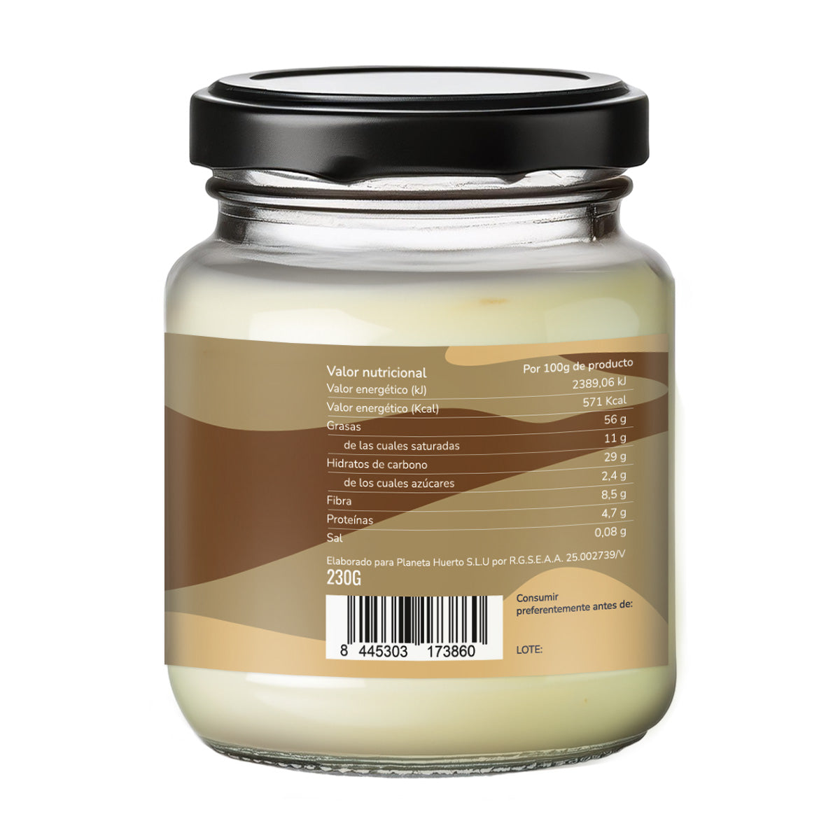 Weiße Schokoladencreme mit Macadamia ECO Planeta Huerto 230 g