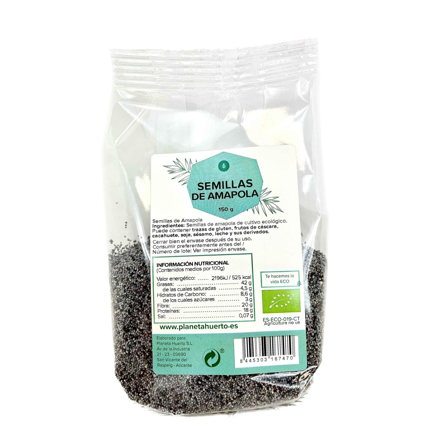 Mohnsamen ECO Planeta Huerto 150 g