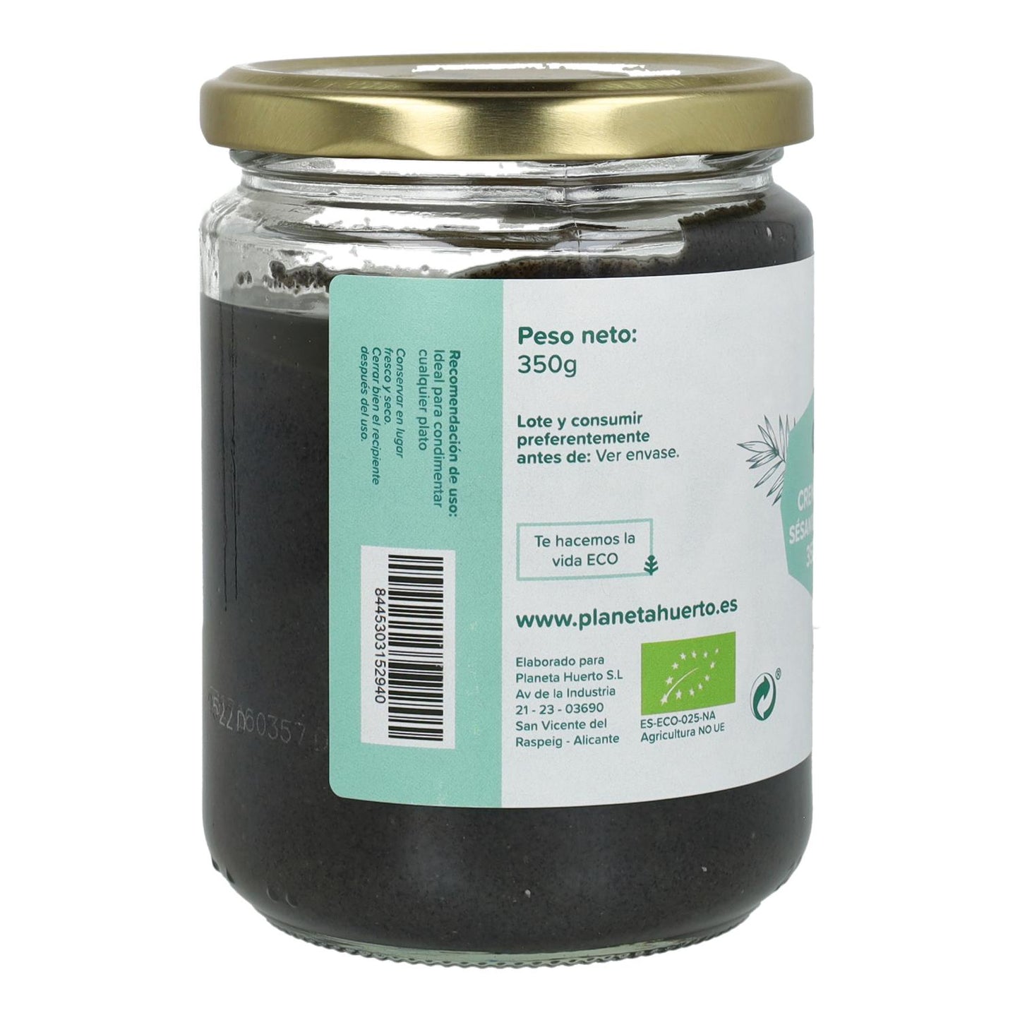 Black Sesame Tahini ECO Planet Garden 350 g