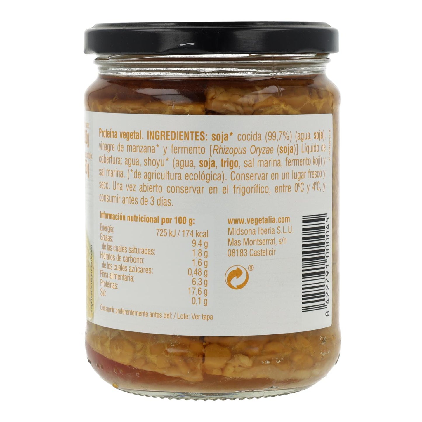 Tempe de soja Vegetalia 250 g