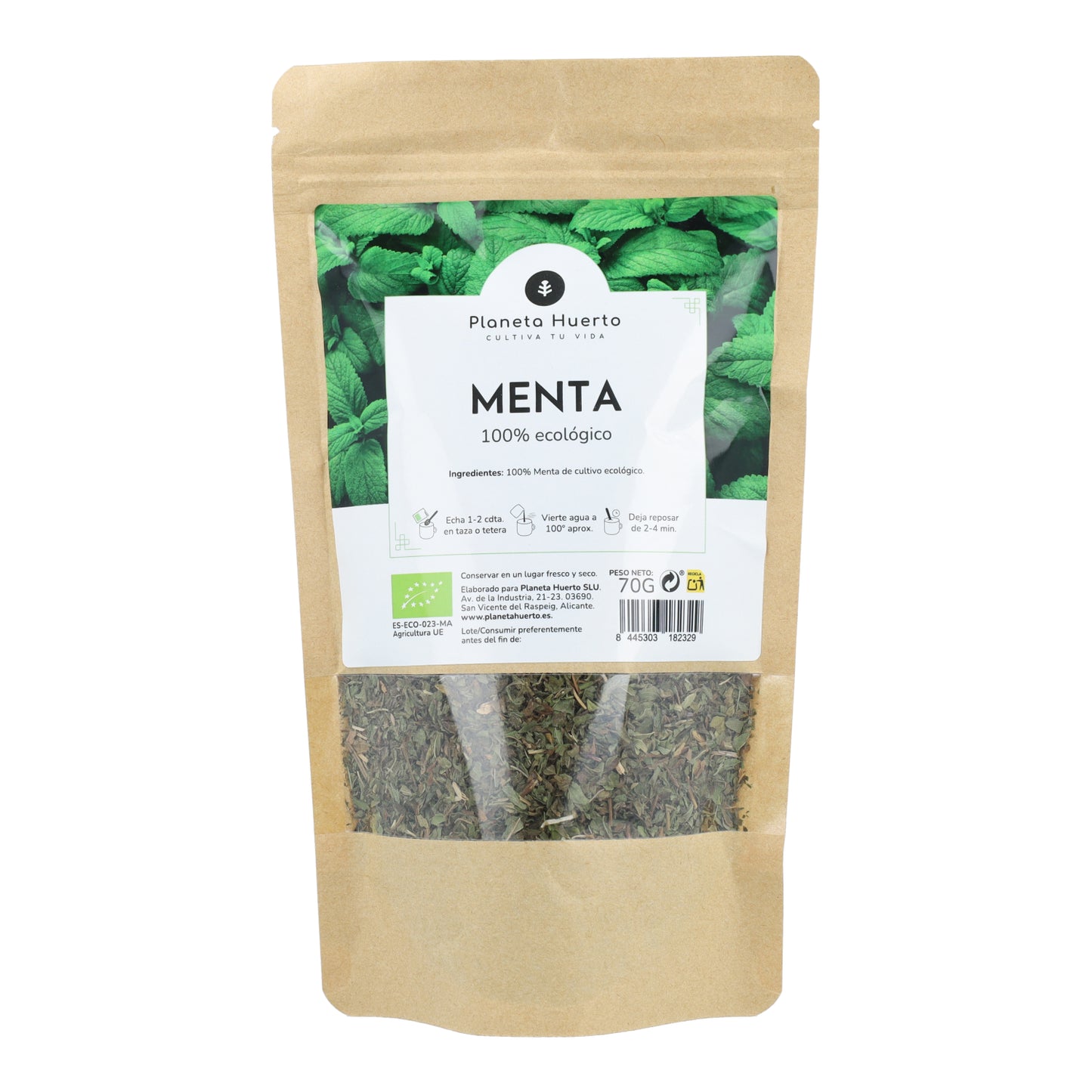 Infuso di menta piperita ECO Planeta Huerto 70g