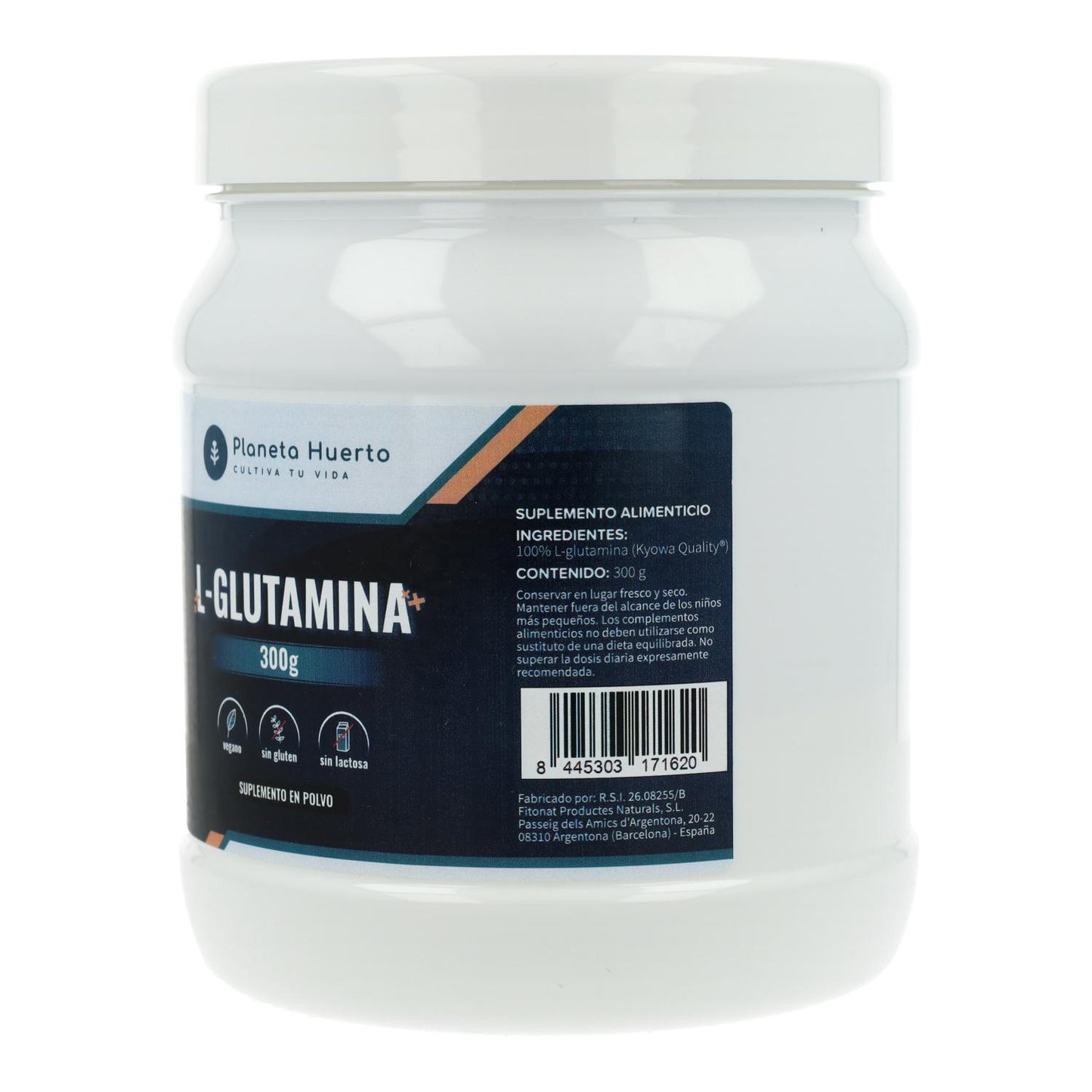 L-glutamina Planet Orchard 300 G.