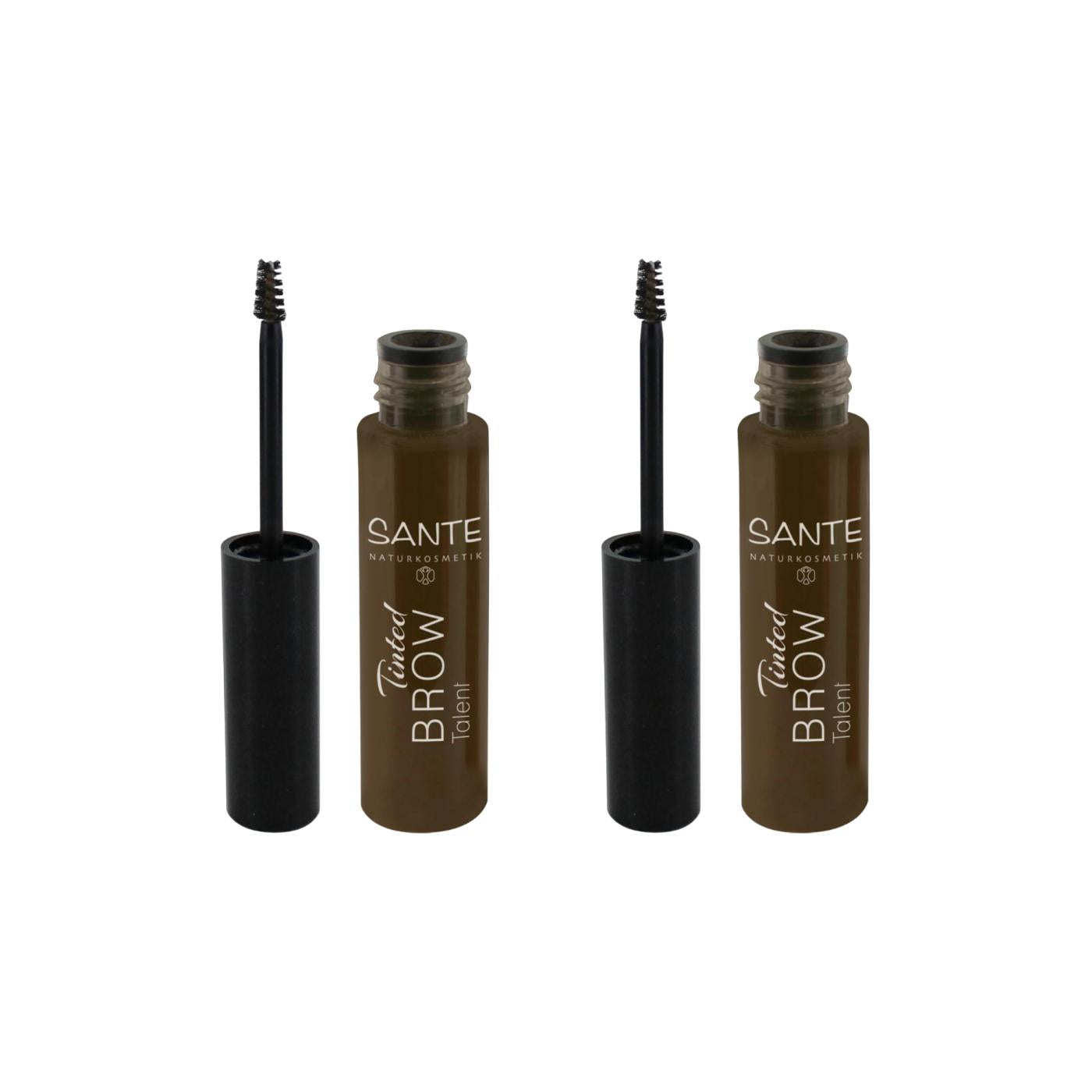 2-pack ögonbrynsgel färg 02 Brownie Sante, 3,5 ml
