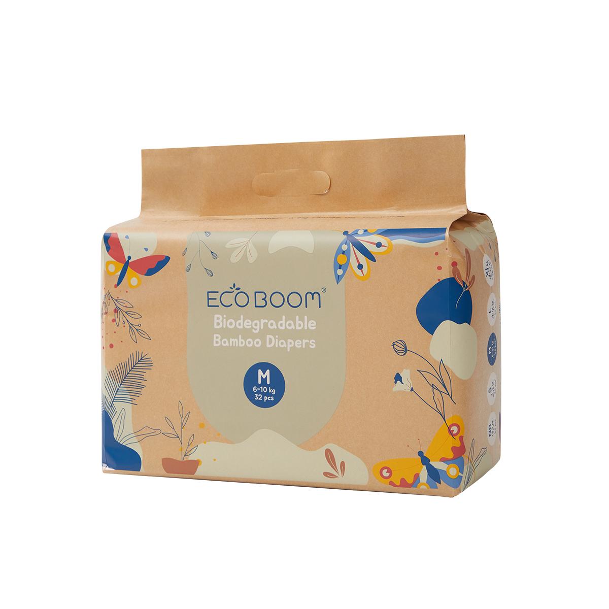 Ecoboom T3 Bamboo Nappies 32 pcs