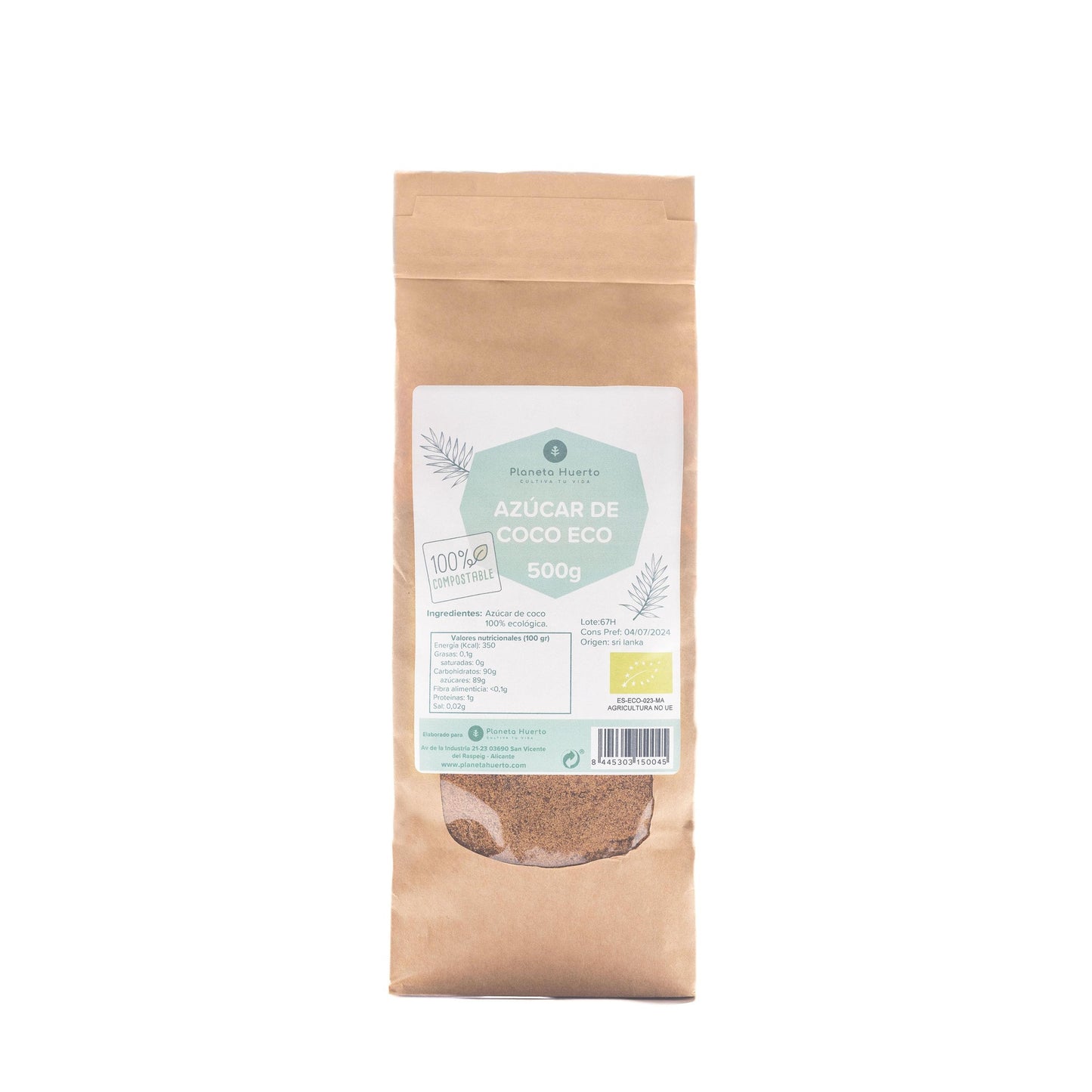 Kokossuiker ECO Planeta Huerto 500gr
