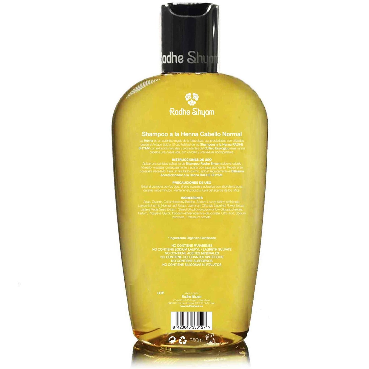 Henna-shampoo voor normaal haar - Radhe Shyam 250 ml
