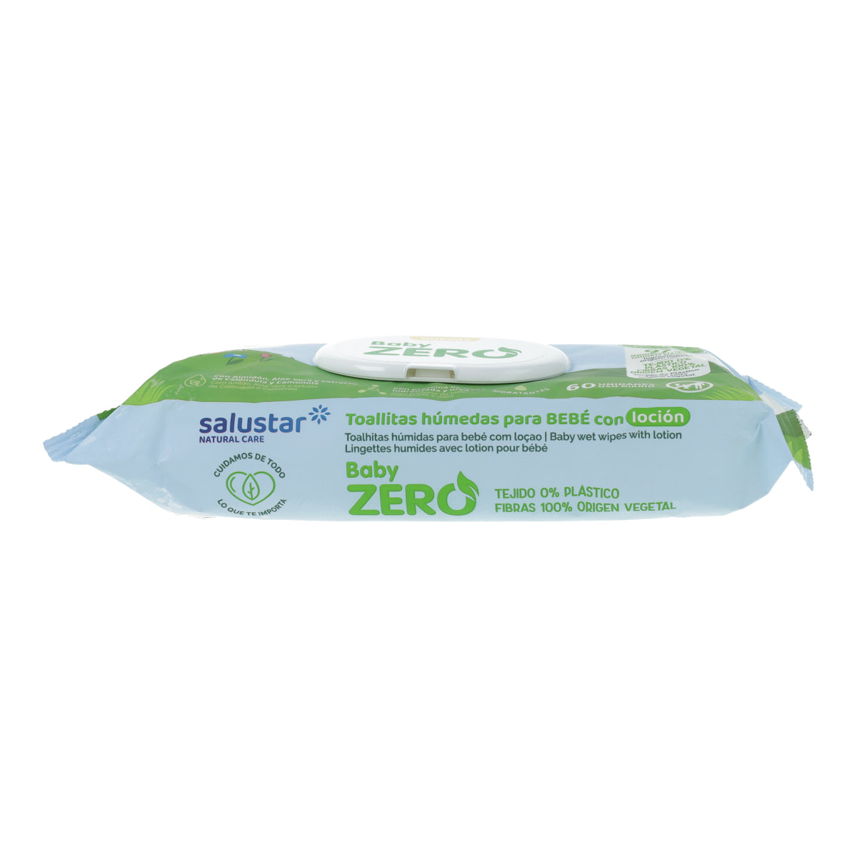 Lingettes biodégradables pour bébés Salustar 60 unités
