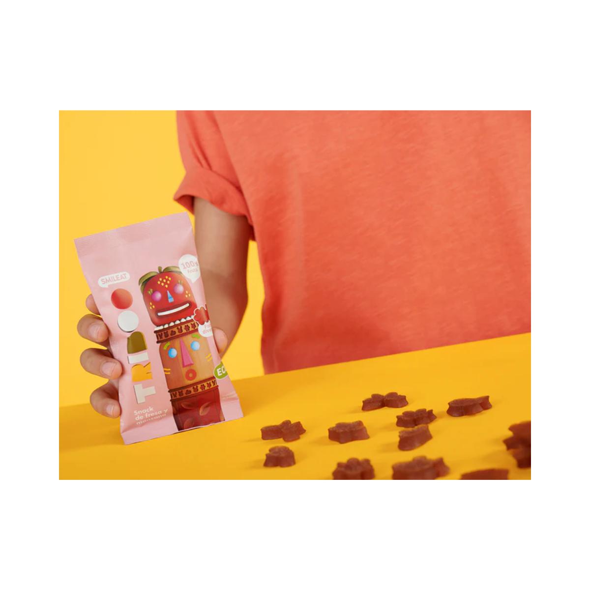 Biologische aardbei- en appelsnack 25 g, Triboo