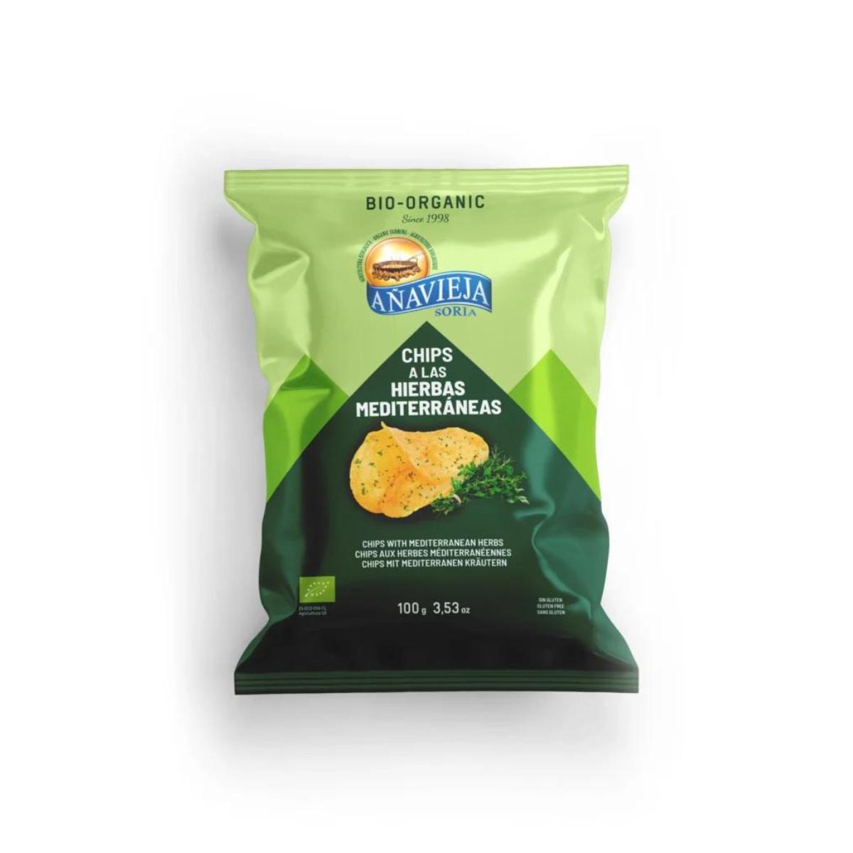 Chips de pommes de terre bio Añavieja, style provençal, 100 g