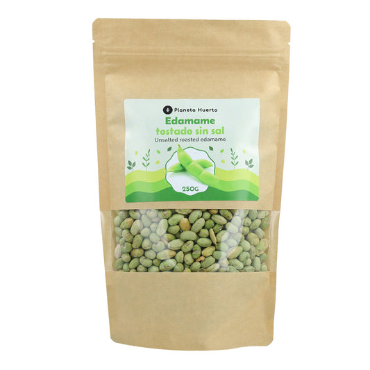 Ungesalzene geröstete grüne Edamame Planeta Huerto 250gr