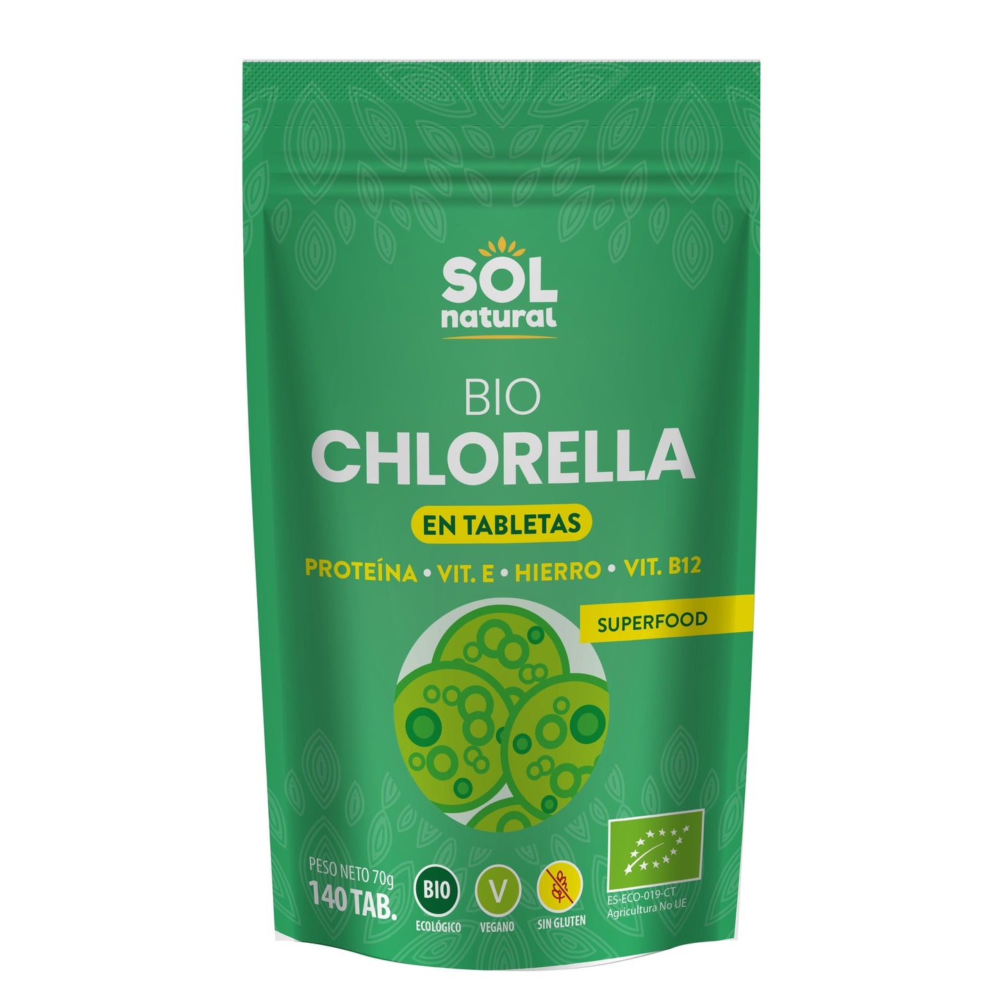 Chlorella in Bio-Tabletten Sol Natural 140 Stück