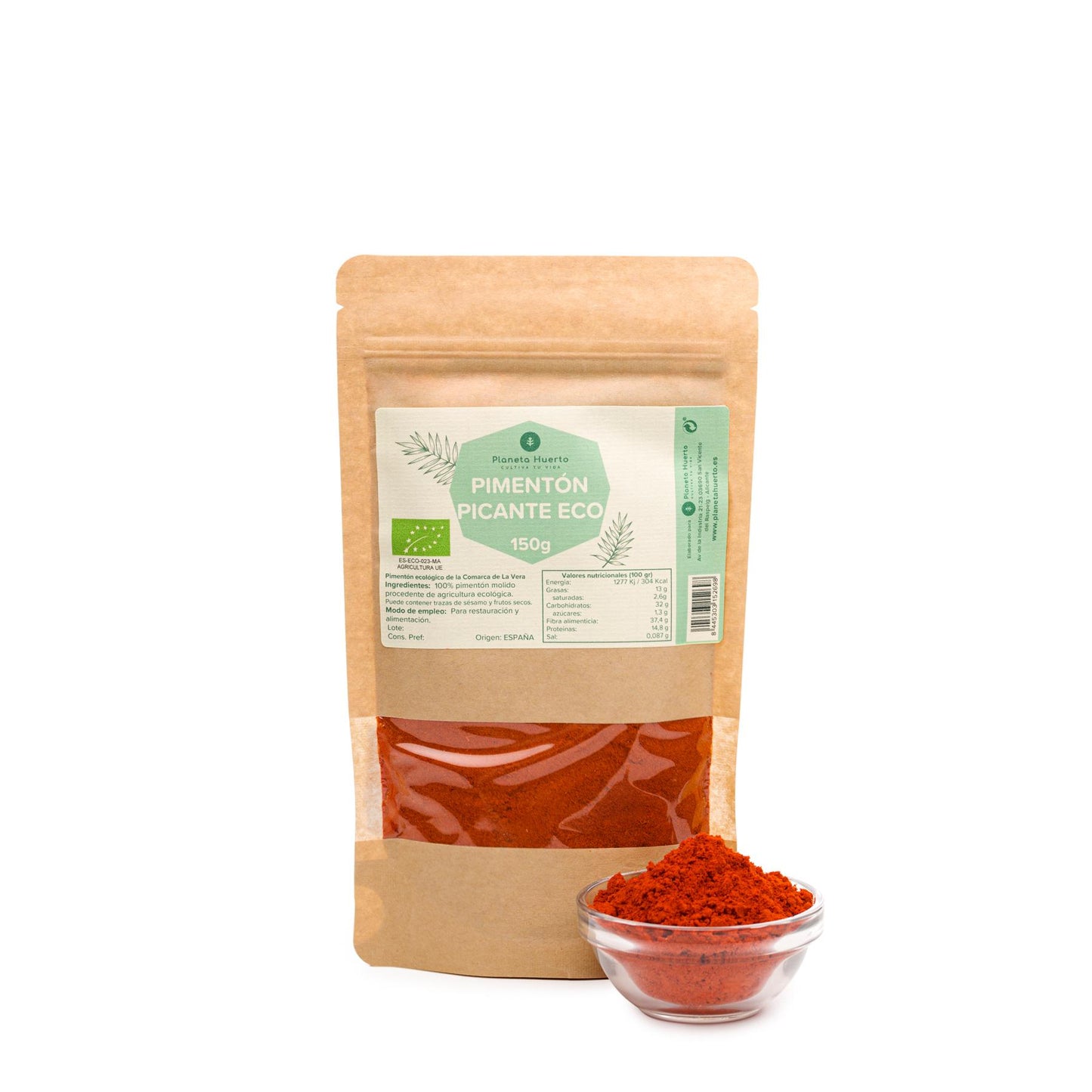 Scharfes Paprikapulver ECO Planeta Huerto 150 g