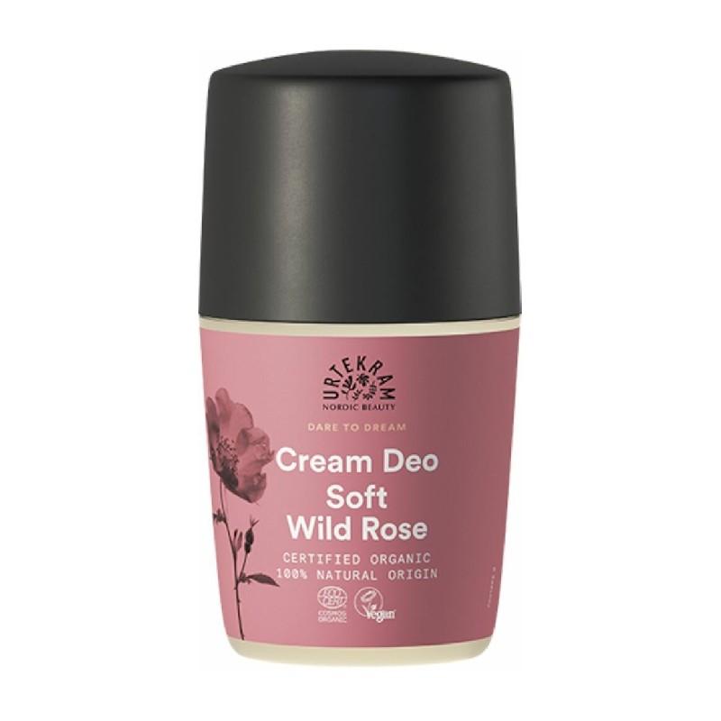 Déodorant roll-on Soft Wild Rose Urtekram 50 ml